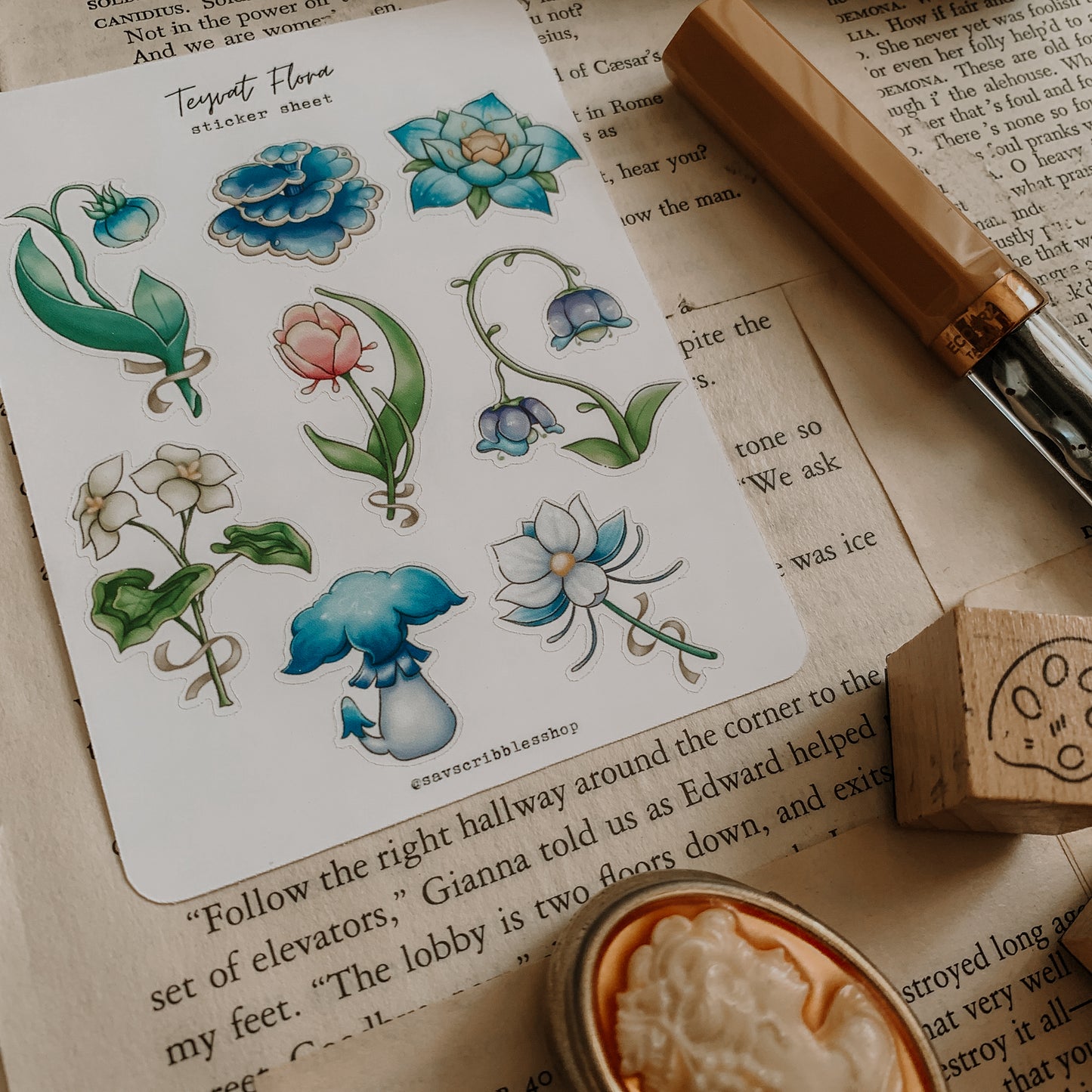 Teyvat Flora Sticker Sheet