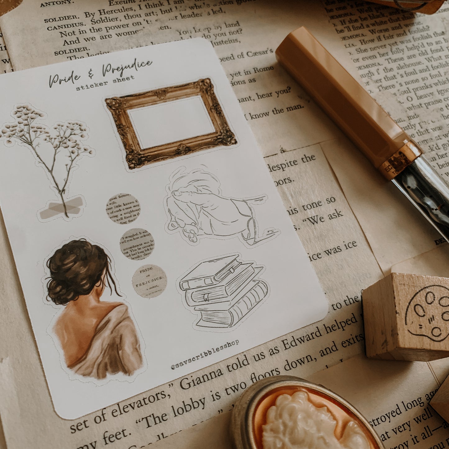 Pride & Prejudice Sticker Sheet