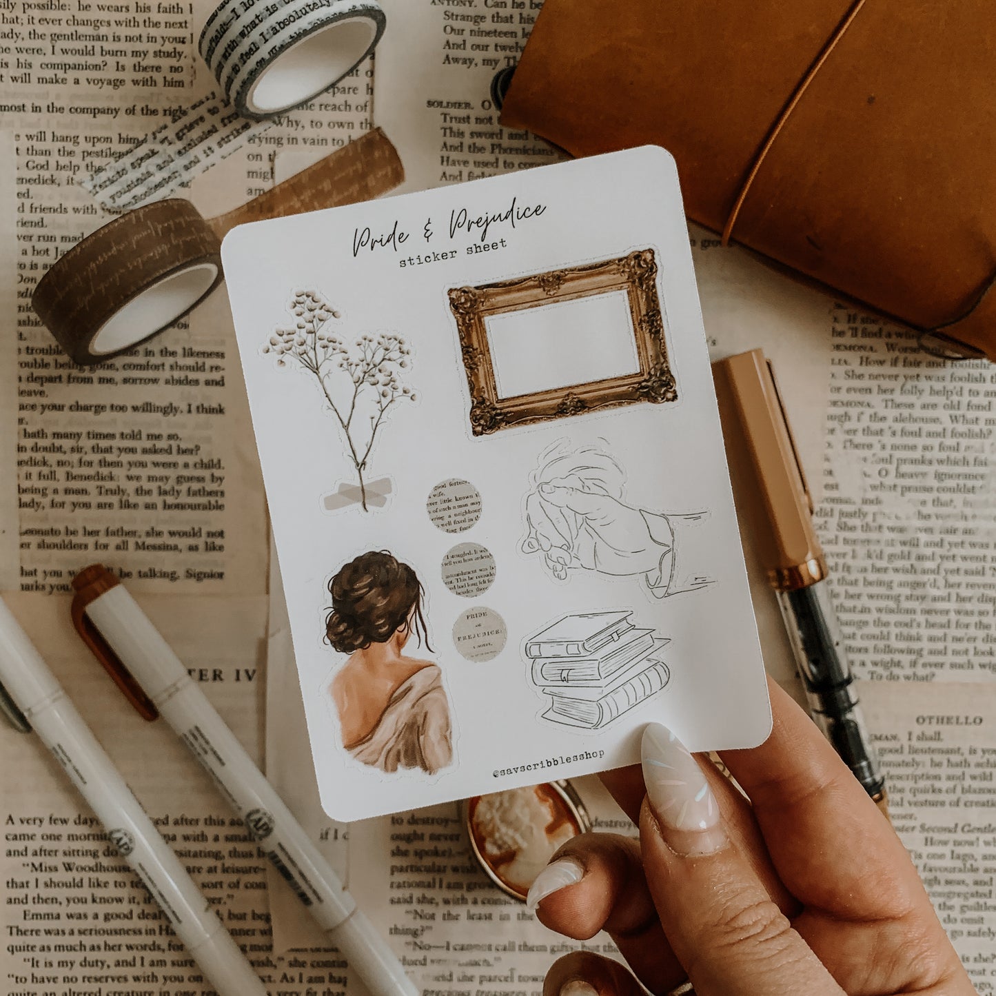 Pride & Prejudice Sticker Sheet