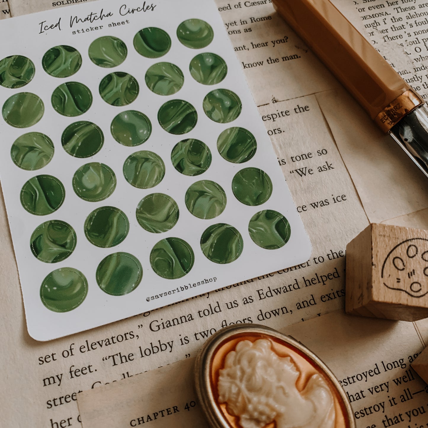 Iced Matcha Circles
