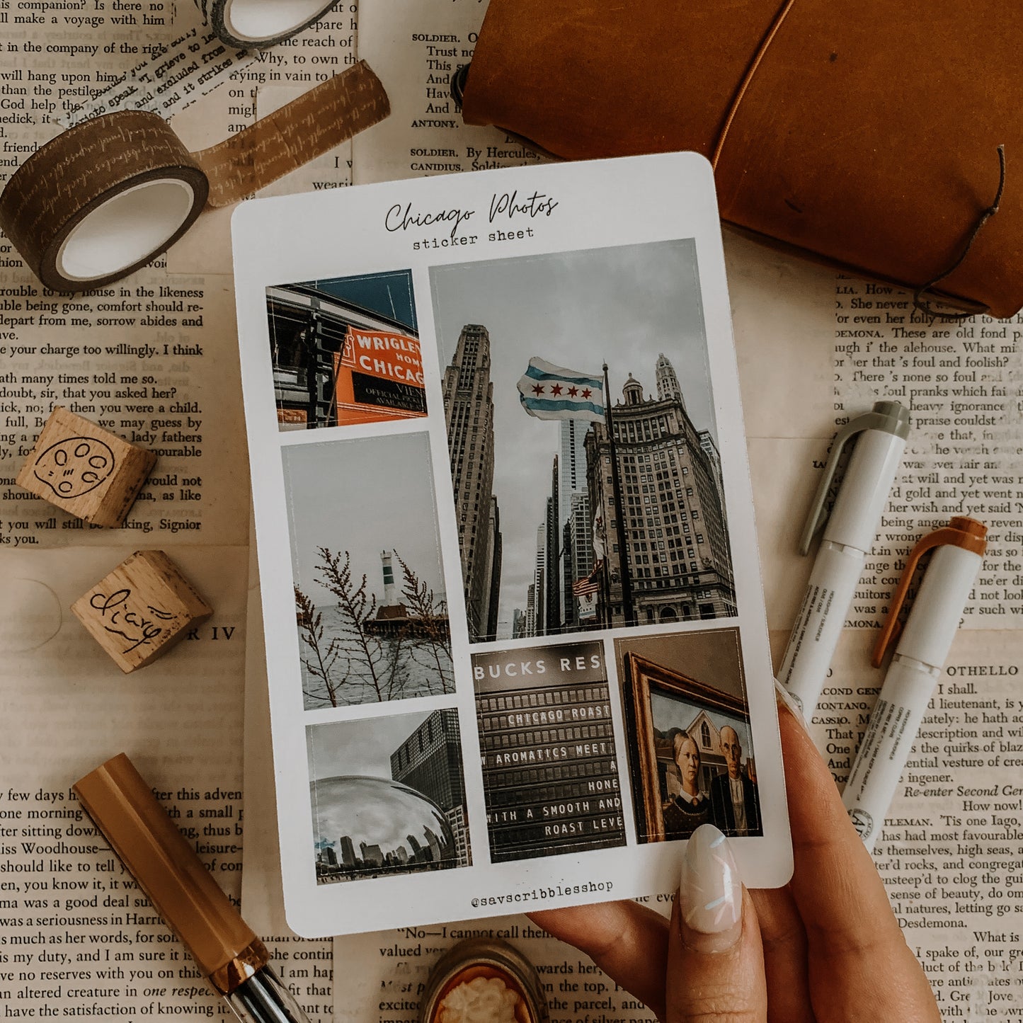 Chicago Photos Sticker Sheet