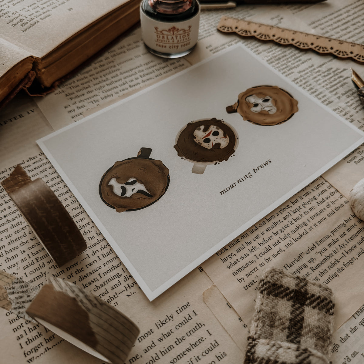Mourning Brews Art Print