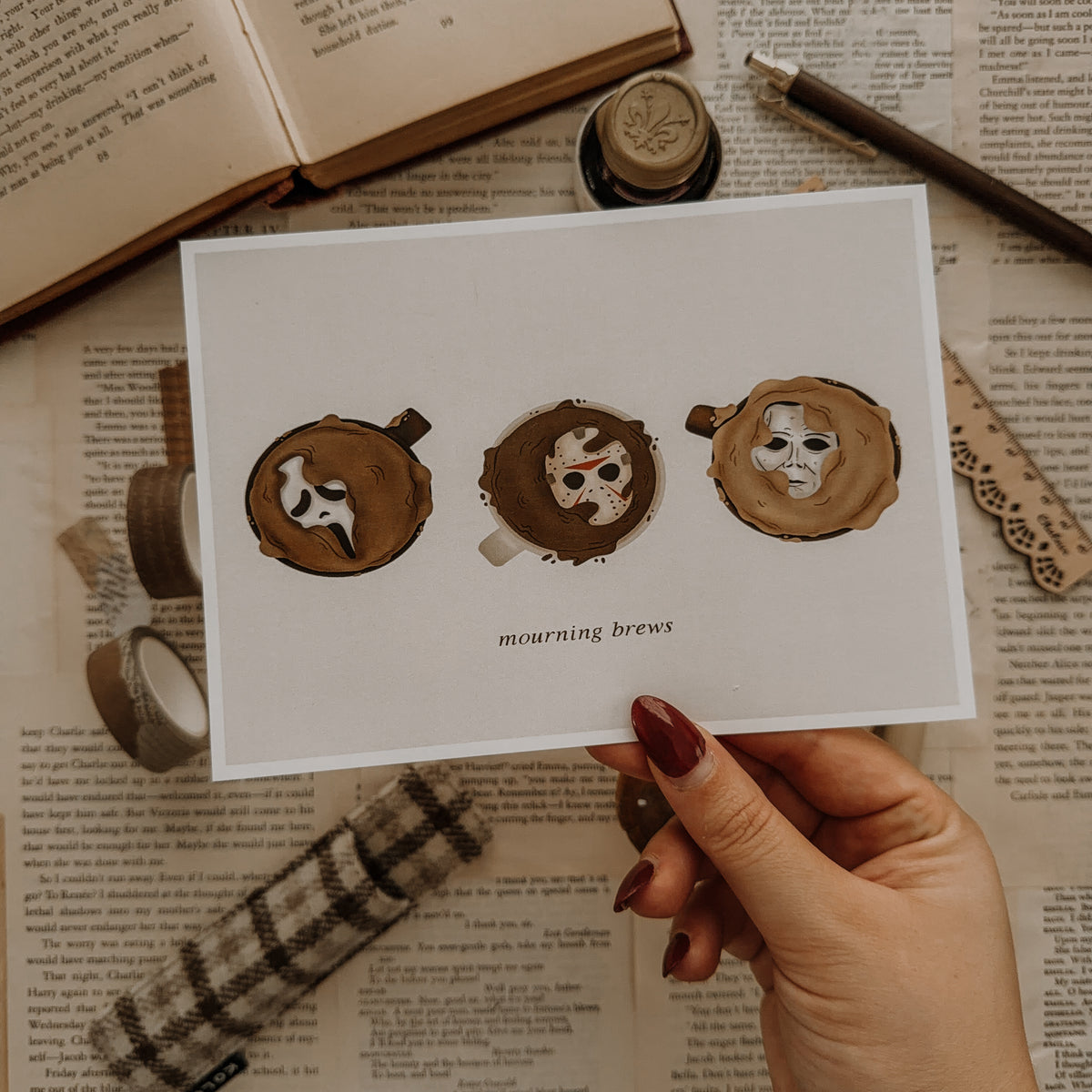 Mourning Brews Art Print