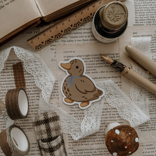 Bean the Duck Vinyl Sticker