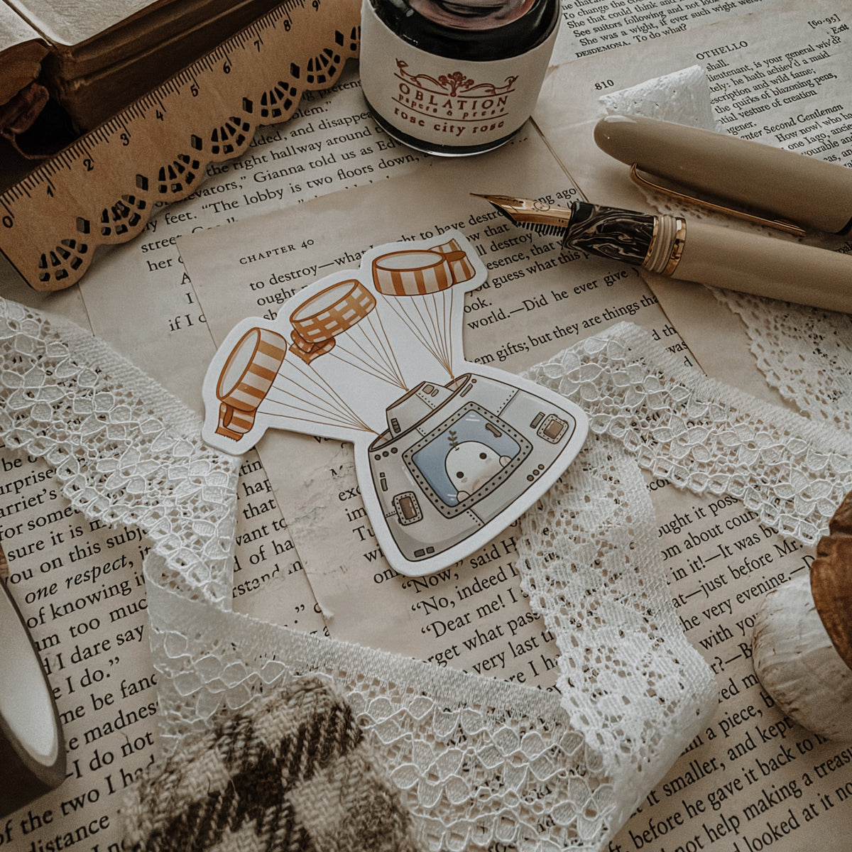 Cello Astronaut Vinyl Sticker