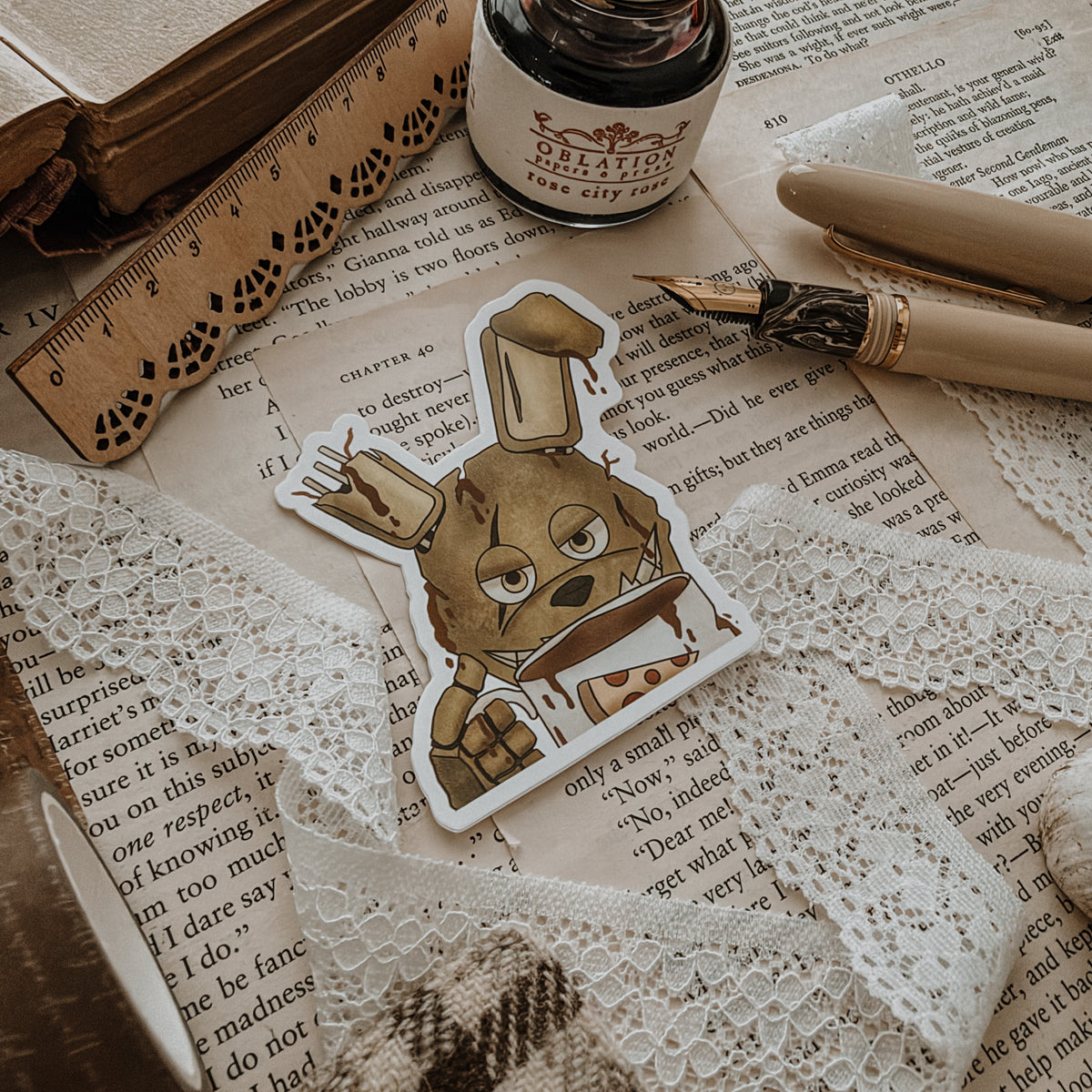 Five Nights Coffee Vinyl Sticker