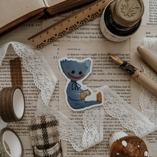 Huggy Coffee Vinyl Sticker