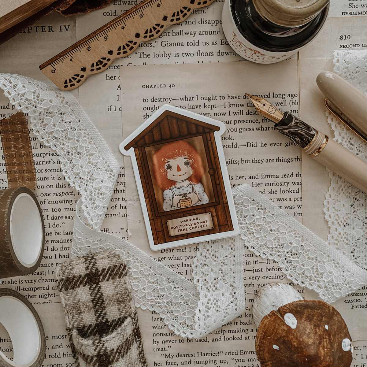 Conjuring Coffee Vinyl Sticker