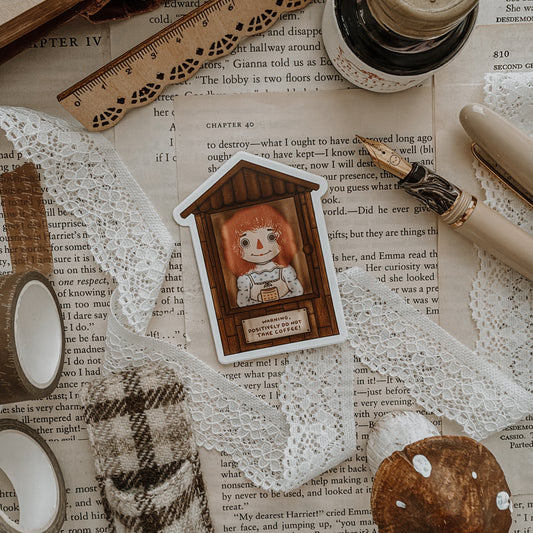 Conjuring Coffee Vinyl Sticker