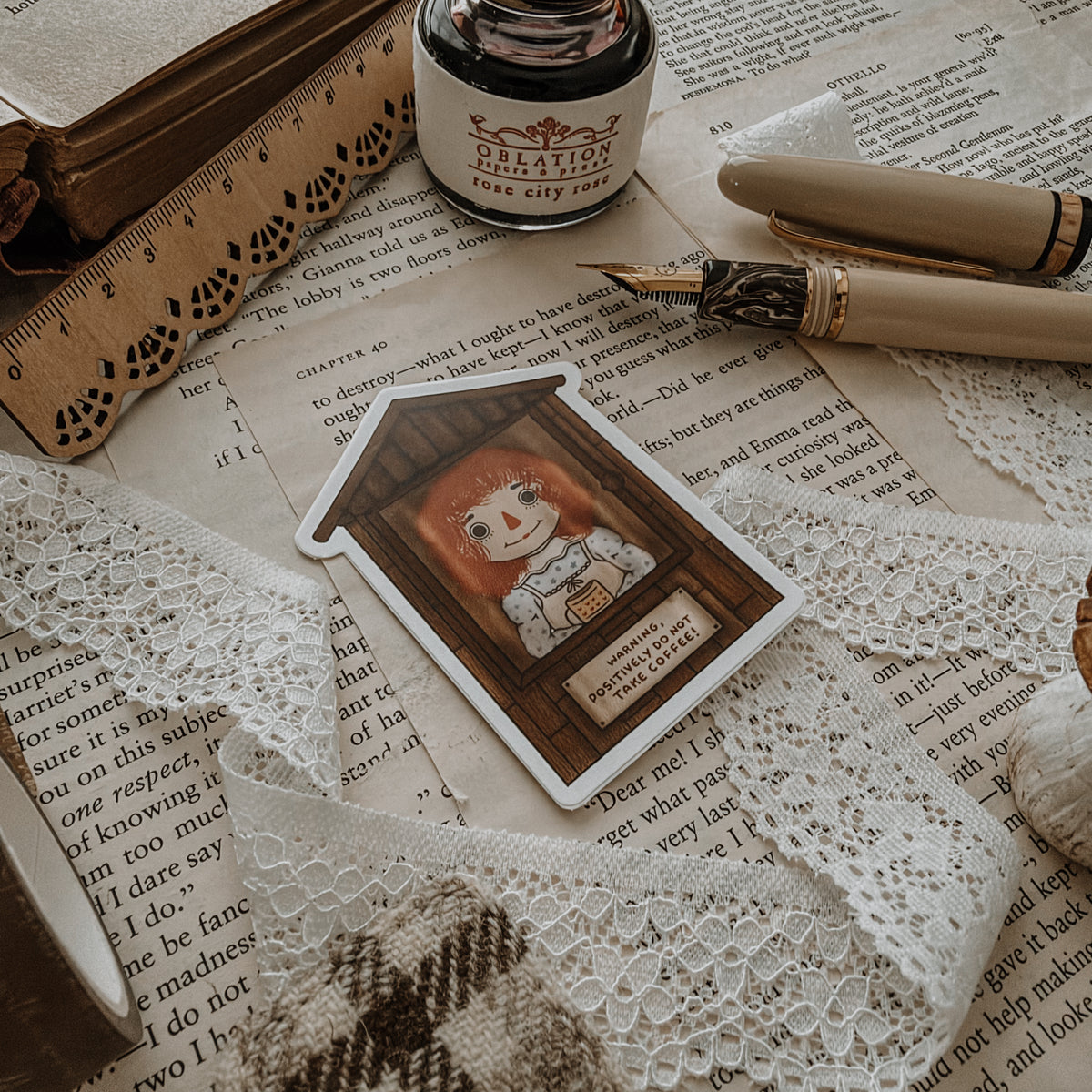 Conjuring Coffee Vinyl Sticker