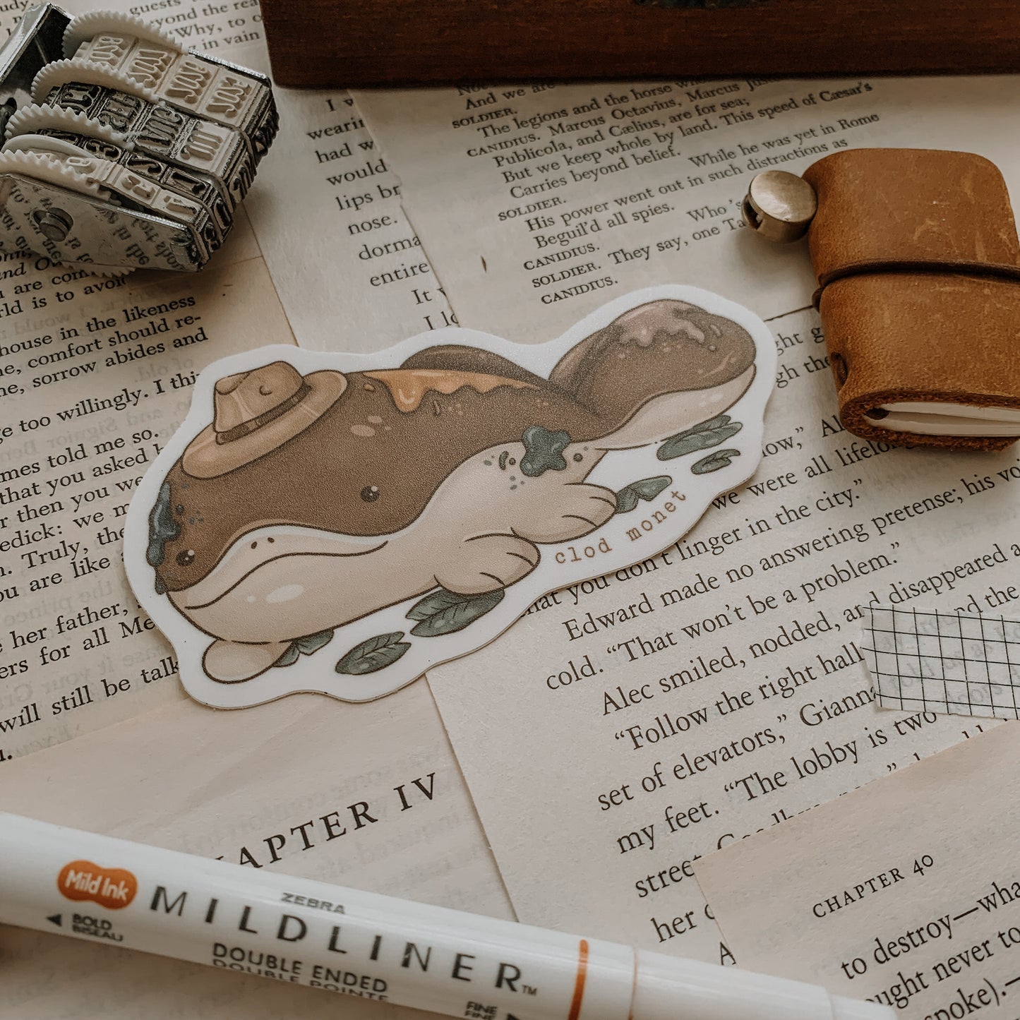 Clodsire Painter Vinyl Sticker