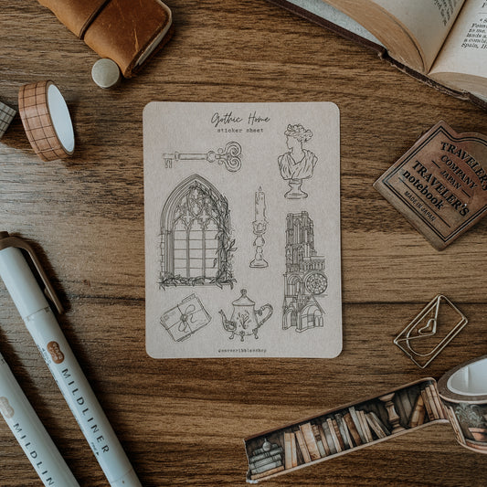 Gothic Home Sticker Sheet